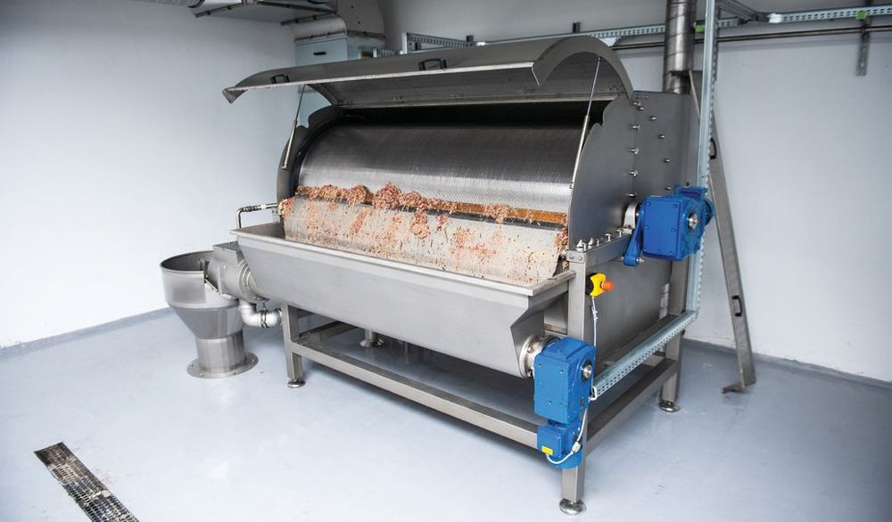 Rotary drum screen