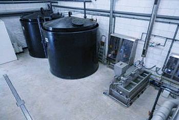 Treatment plant tanks